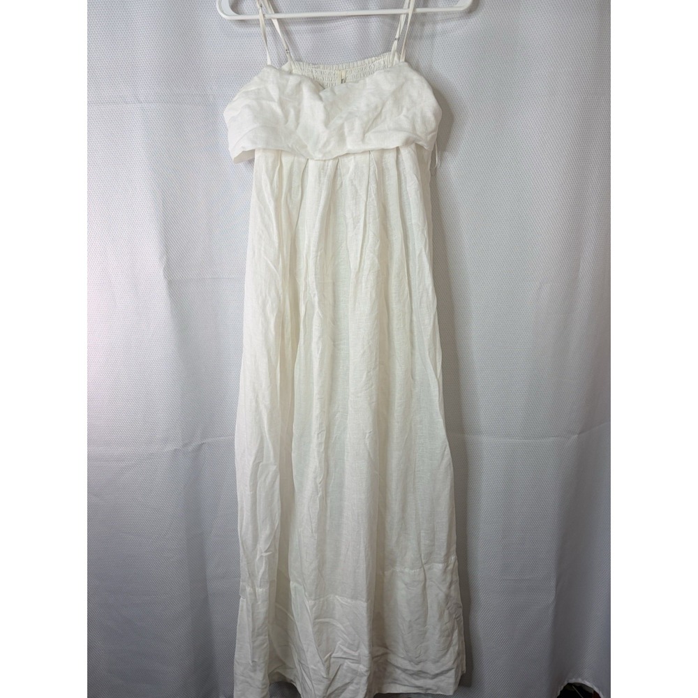 Anthropologie Saturday Sunday Dress Elina Womens S Maxi White Cotton Gauze